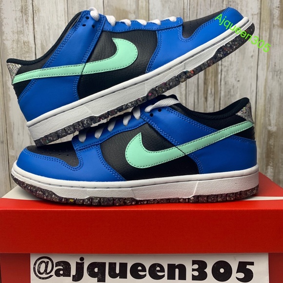 Nike Dunk Low Blue Black Mint GS BOUTIQUE - Picture 2 of 7